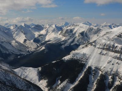 MT mountains in winter