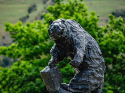 Oval Bear Statue