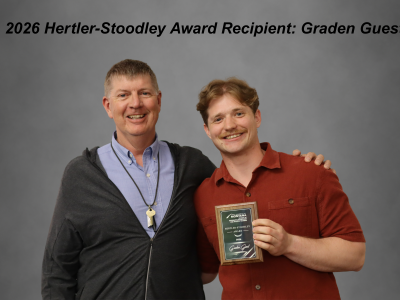 Graden Guest (pictured) was one of the two Hertler-Stoodley Award Recipients in 2025