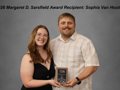 Sophia Van Houten (pictured) was the recipient of the Margaret D. Sarsfield Memorial Award (2025)