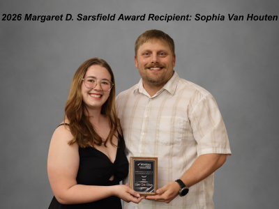 Sophia Van Houten (pictured) was the recipient of the Margaret D. Sarsfield Memorial Award (2025)
