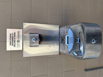 outdoor water bottle station in griz stadium