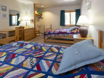 lodge room with two beds