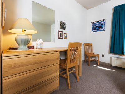 Desk in Lodge bedroom