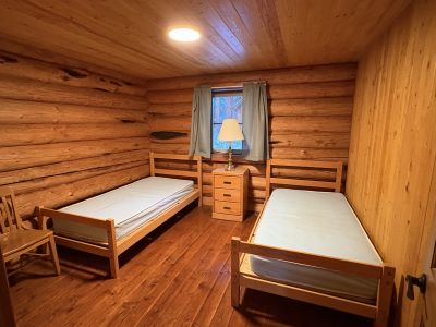 log cabin inside