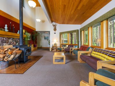 Inside of lodge lobby