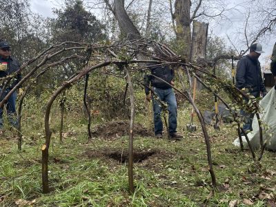 Finished Sweat Lodge Frame