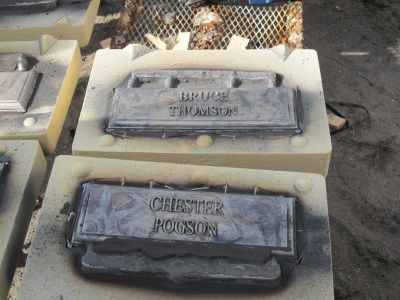 Some of the new markers before they had been cleaned.