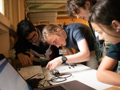NYSE campers working on project