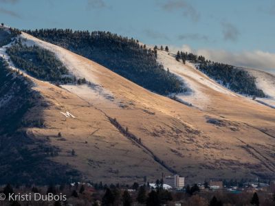 M trail with snow