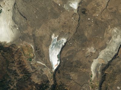Satellite Image of Lake Abert, October 18, 2022