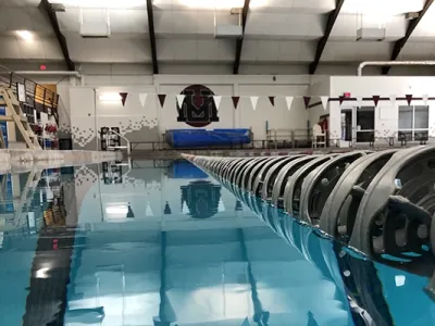 Swimming lanes at the Grizzly Pool