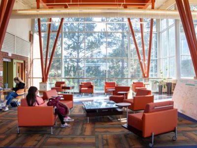 lounge area of education building