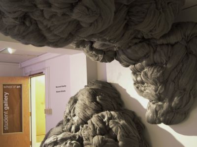 sculpture art inside the university of montana school of art student gallery