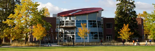 The Payne Family Native American Center building on a crisp autumn day on the �Թ��� campus.