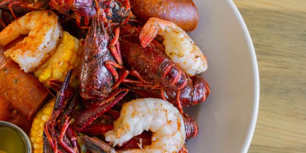 Iron Griz boil with crawfish