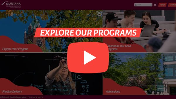 Explore the College of Business Grad Programs