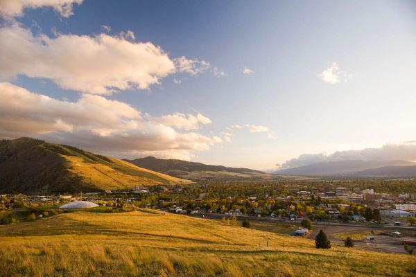 The view overlooking Missoula from the North Hills