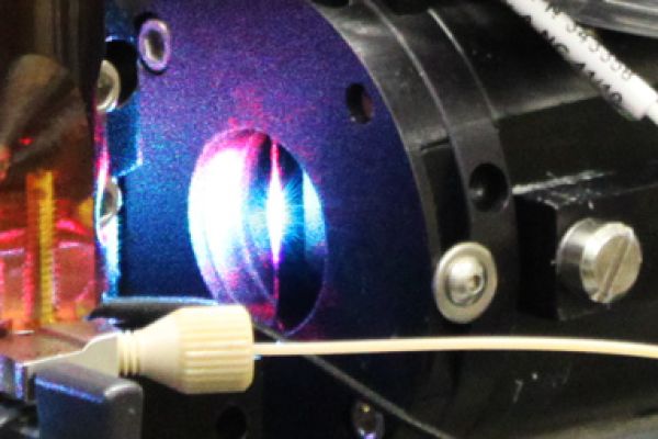 view of machine used in the fluorescence cytometry core