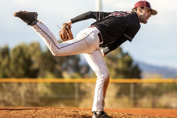 Griz Baseball Pitcher Throwing a Pitch