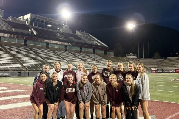 Womens Club Soccer Team in Stadium