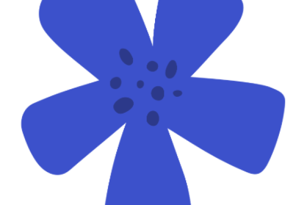 decorative blue flower 