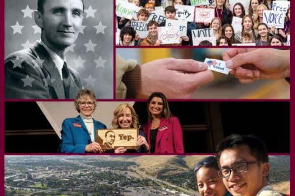 collage of images that represent the mansfield center at the 91Ԫ.