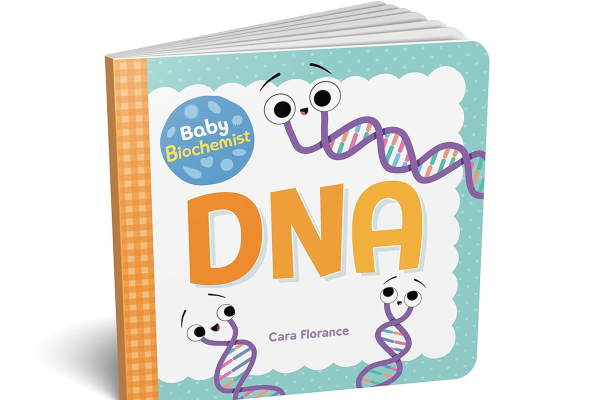 Swab Test Kit showing a book with DNA helix
