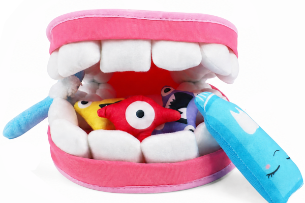 Dental Kit button showing a playful toy set of teeth
