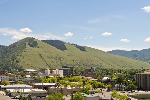 Landscape shot of Missoula