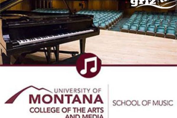 school of music, music recital hall, piano on stage