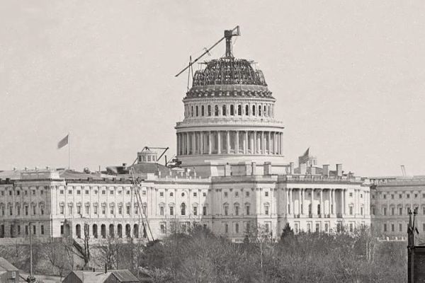 capitol building under construction