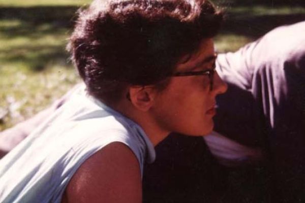 Poet Patricia Goedicke in profile