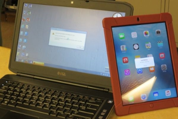 a laptop and ipad