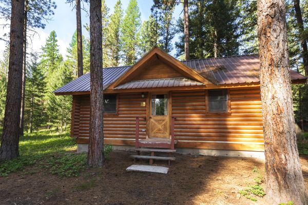 Front of Lubrecht cabin
