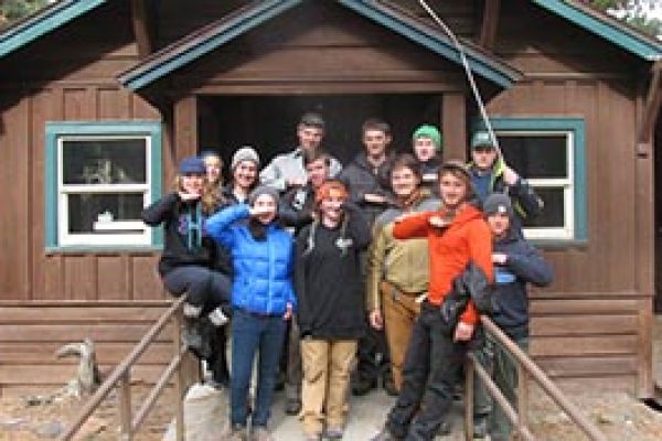 Group photo by the Rec Hall