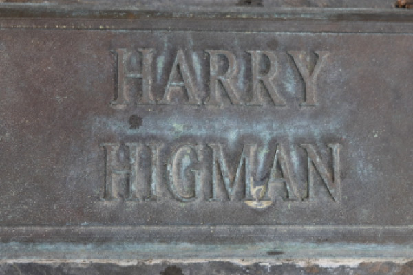 Name marker for Harry Higman