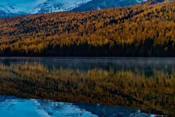 Montana Mountains and Sky reflected in a peaceful lake