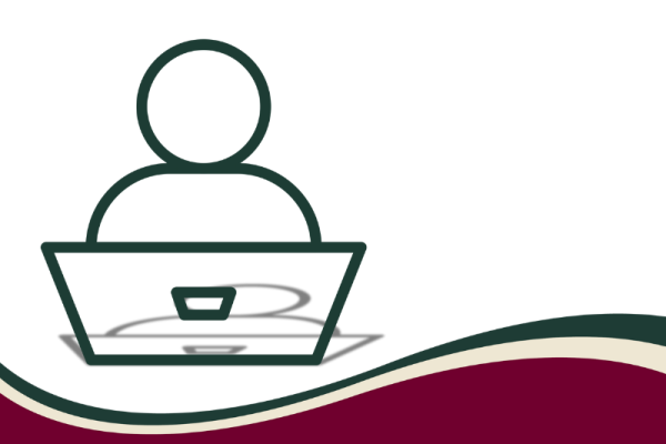 icon of learner on a computer