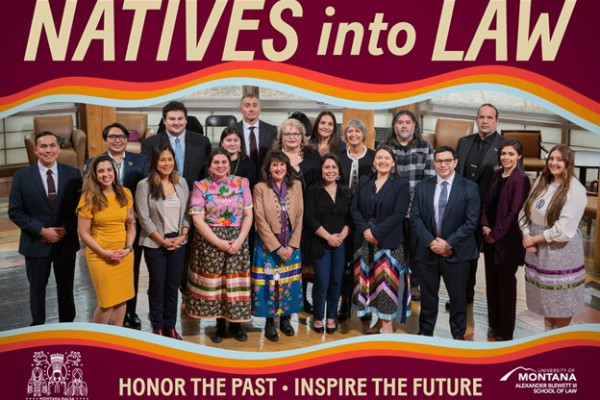 Native Law group pictures in rotunda of PFNAC