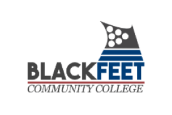 Blackfeet Community College Logo showing a Blackfoot lodge Star design on a tipi