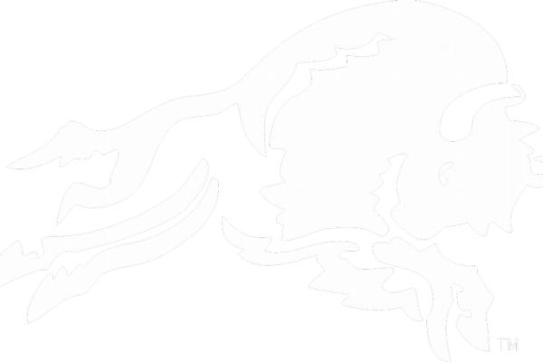 Charging White Bison Logo for Salish Kootenai College