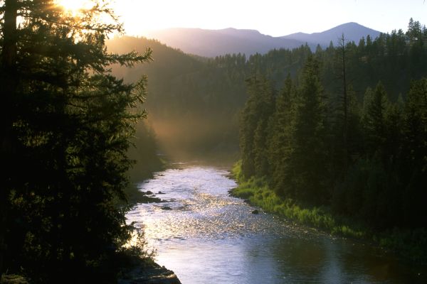 Sunrise over the Blackfoot River