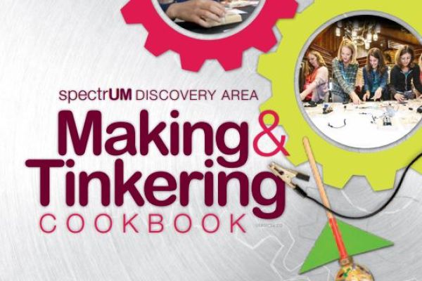 spectrUM's Making and Tinkering Cookbook cover