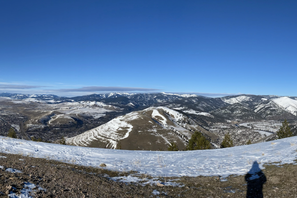 Panorama of Missoula from the top of Mt. Sentinel