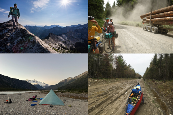 four photos of big trips 