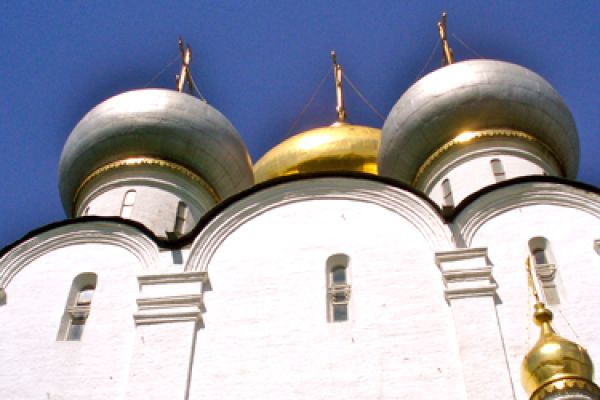 onion domes against the sky
