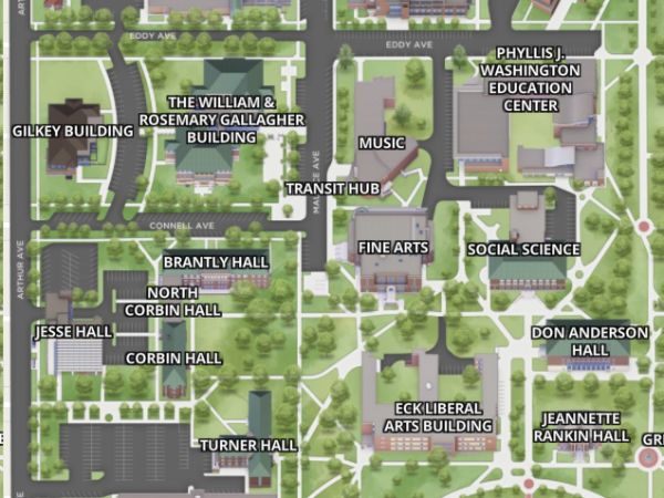 a screenshot of the UM digital map