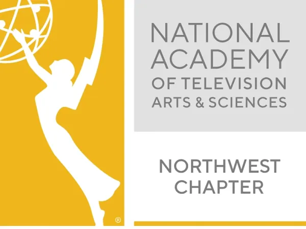 emmys logo and it says 'national academy otelevision arts and sciences northwest chapter'