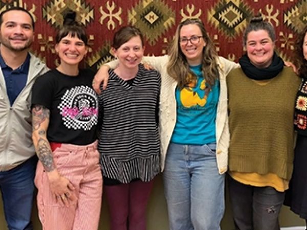 The core members of the UMSSW Field Education Team, from left to right: Tomas Hernandez, Kat Werner, Kimmie Garner, Katie Karas, Sarah Fielding, and Jen Barile